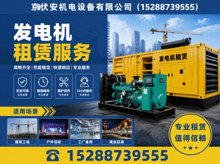 辽源发电车出租展示图